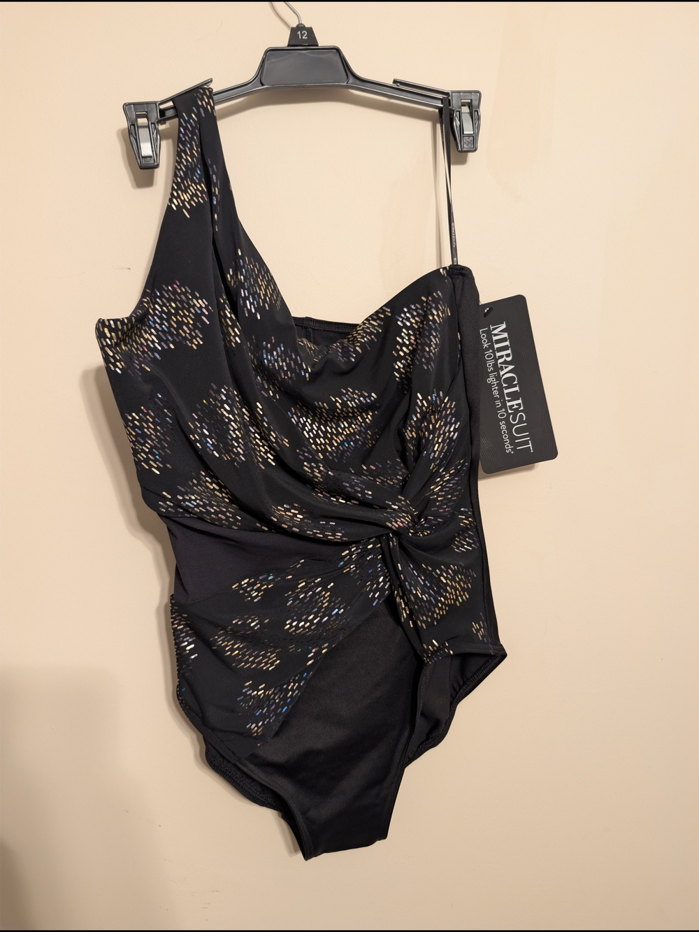 NWT Magicsuit Cosmos Lisa Slimming One Piece Swimsuit Underwire Ruched Black 12